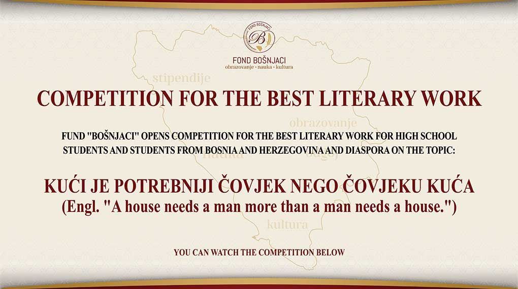 https://fondbosnjaci.co.ba/Competition For the Best Literary Work