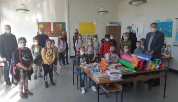 TEACHING MATERIALS AND EQUIPMENT DONATED TO RETURNEE PUPILS IN MUNICIPALITY PRNJAVOR