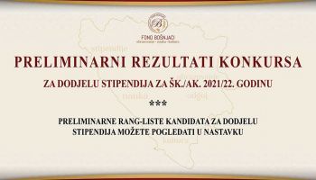 https://fondbosnjaci.co.ba/Preliminarni rezultati konkursa za dodjelu stipendija za šk./ak. 2021/22. godinu