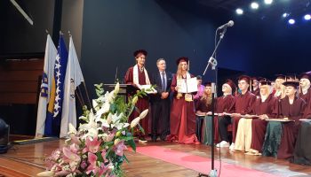 At the graduation ceremony, the students of the PGB generation were presented  with monetary awards and recognition from Fund ''Bošnjaci''