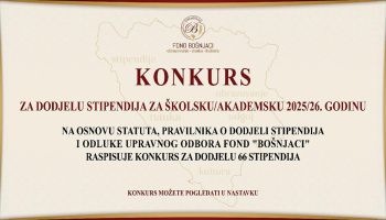 https://fondbosnjaci.co.ba/Konkurs za dodjelu stipendija za školsku/akademsku  2025/26. godinu
